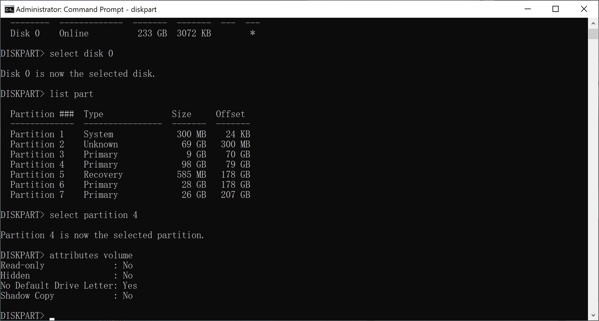 cmd-hidden-no default drive letter