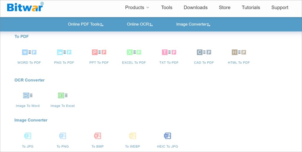 bitwar檔案轉換在線工具