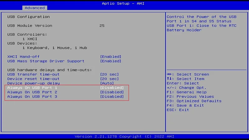 BIOS-Advanced-USB Configuration