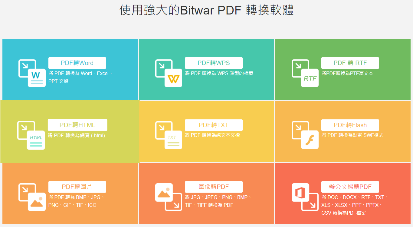 PDF轉換-pdf功能 