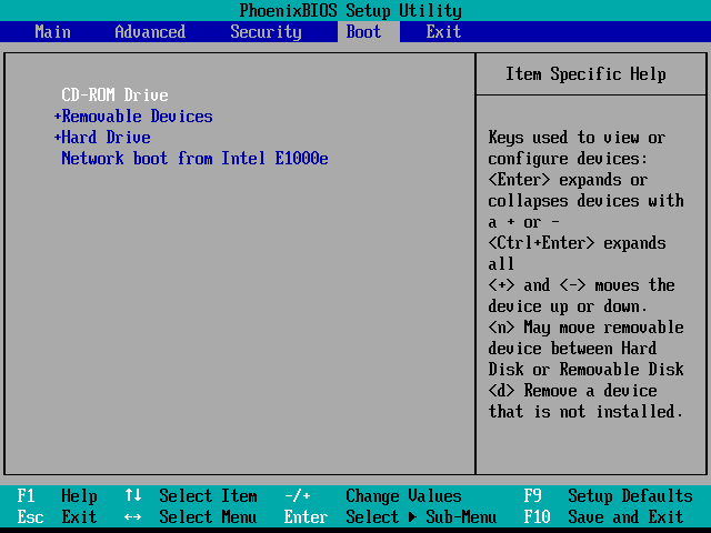 BIOS-Boot-CD-ROM Drive