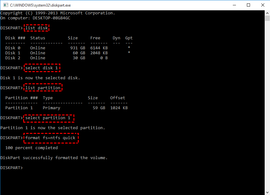 cmd-diskpart-ntfs